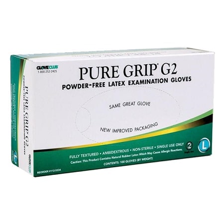 Pure Grip G2 Powder-Free Latex Exam Gloves
